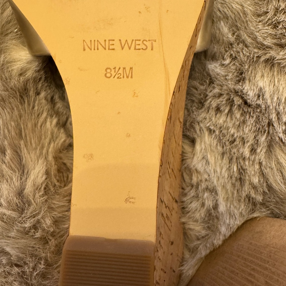 Nine West Metallic Gold slide wedge - Picture 8 of 8